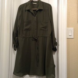 Army Green Sheer Shirt